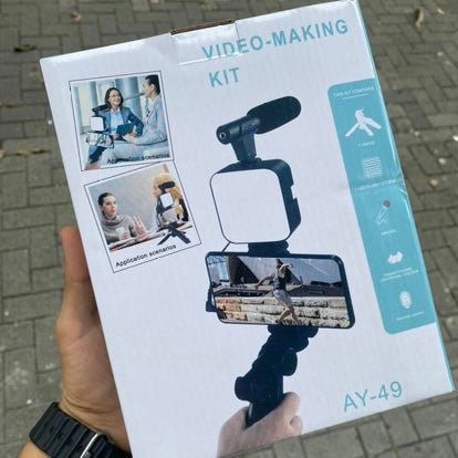 KIT COMPLETO PARA CREADORES DE CONTENIDO 🎤💡📱