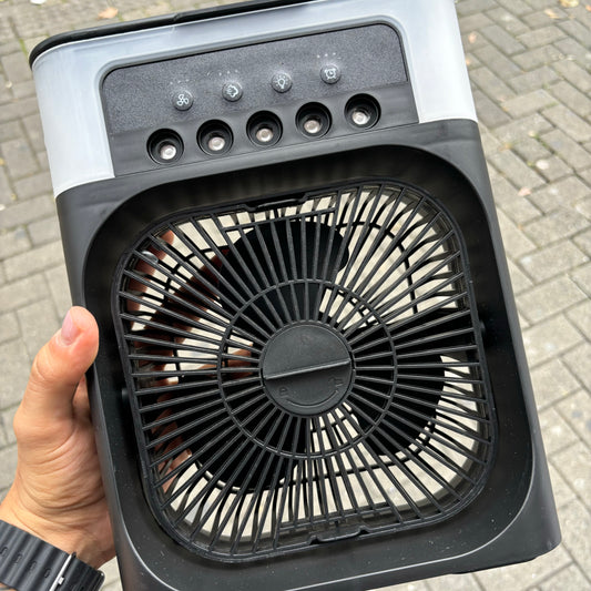 VENTILADOR + HUMIDIFICADOR 🍃🌬️ 5 SALIDAS DE VAPOR