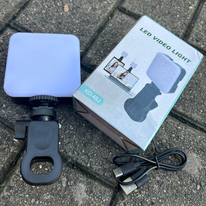 COMBO LUZ PORTATIL 💡 + TRIPODE LUCES 📲 + MICROFONO DÚO K9 🎤