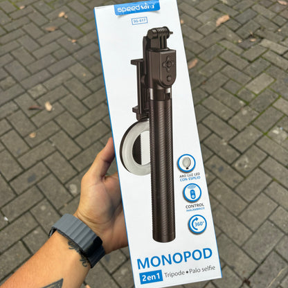 TRIPODE CON 2 AROS DE LUZ💡+ CONTROL INALÁMBRICO✅+ 1.70 METROS DE ALTURA