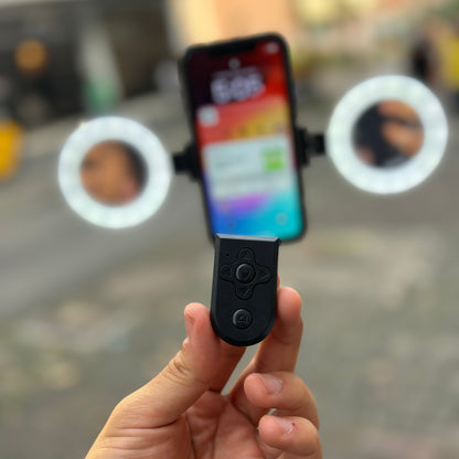 TRIPODE CON 2 AROS DE LUZ💡+ CONTROL INALÁMBRICO✅+ 1.70 METROS DE ALTURA