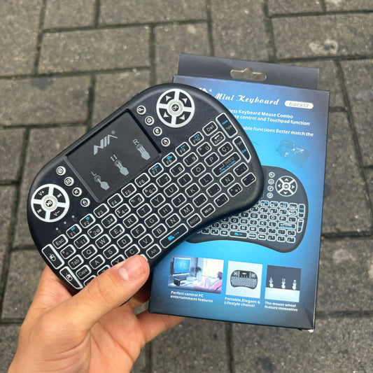 CONTROL PARA TV 📺 CON TECLADO Y MOUSE RETROILUMINADO 🔴🟢🔵