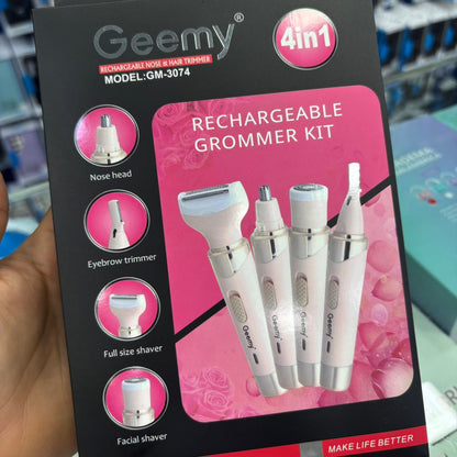 MAQUINA GEEMY ROSADA 🌸 GM - 3074 🌸 4 EN 1
