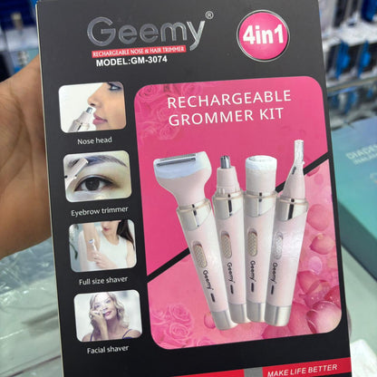 MAQUINA GEEMY ROSADA 🌸 GM - 3074 🌸 4 EN 1
