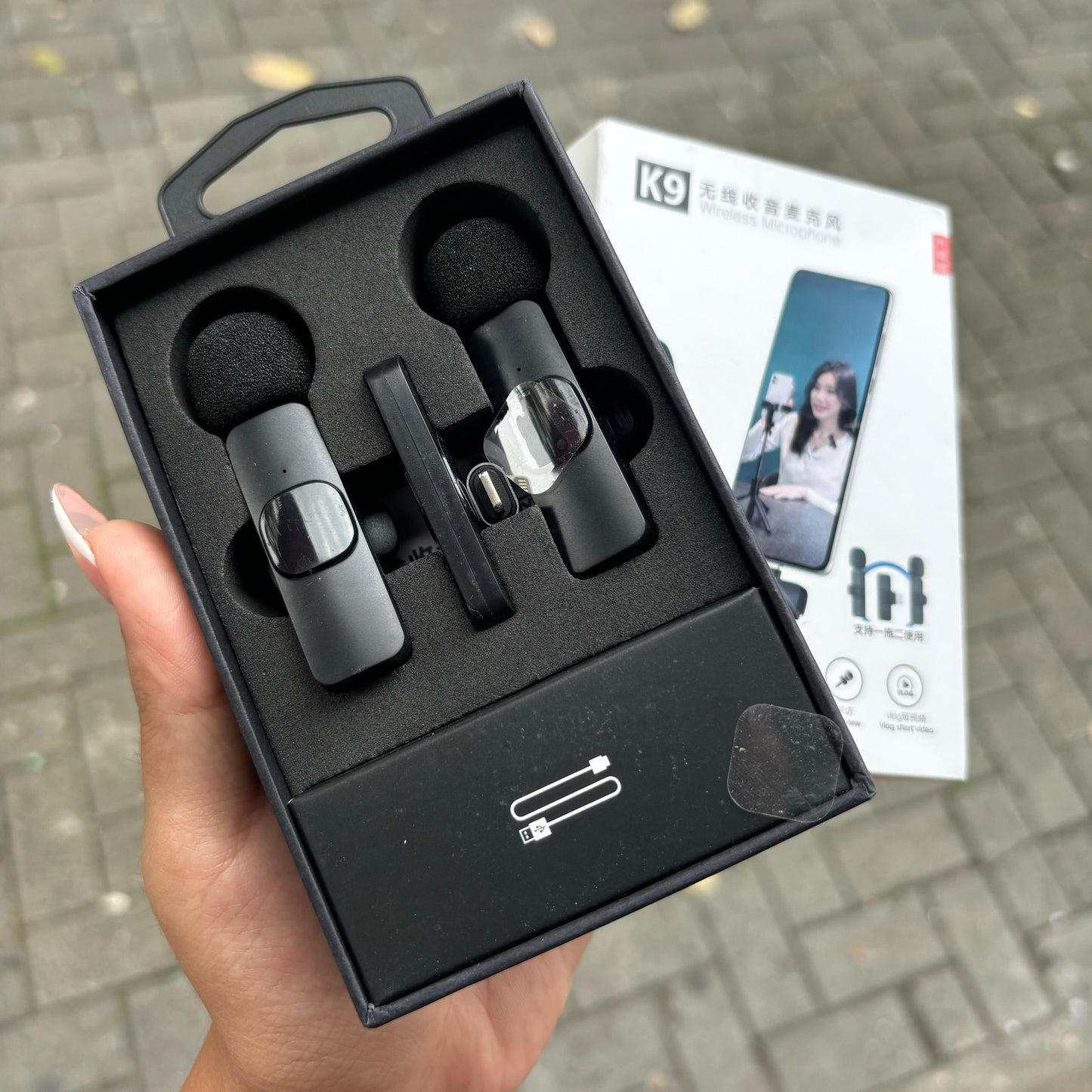 COMBO LUZ PORTATIL 💡 + TRIPODE LUCES 📲 + MICROFONO DÚO K9 🎤