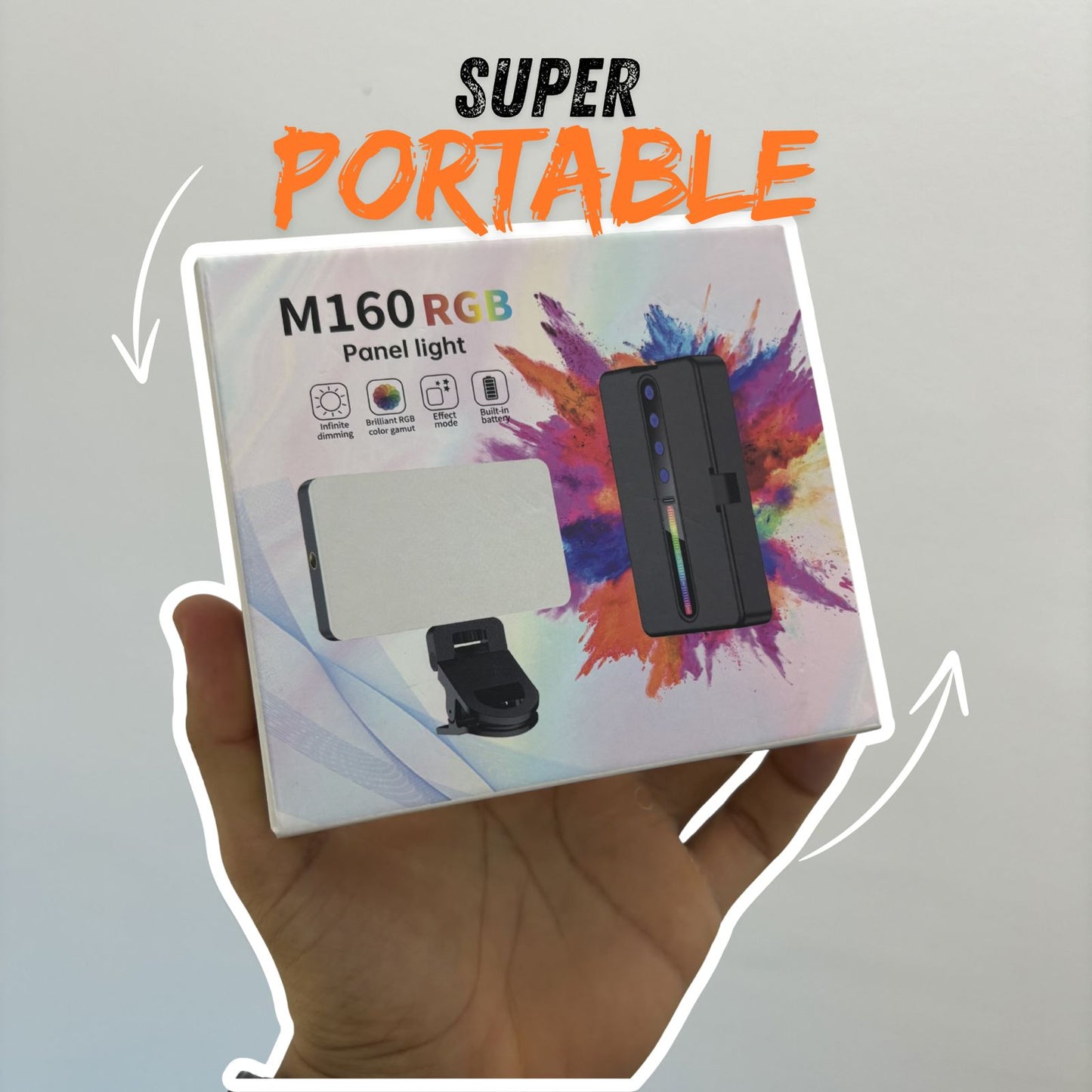 LUZ MULTICOLOR RECARGABLE 🌈 M160